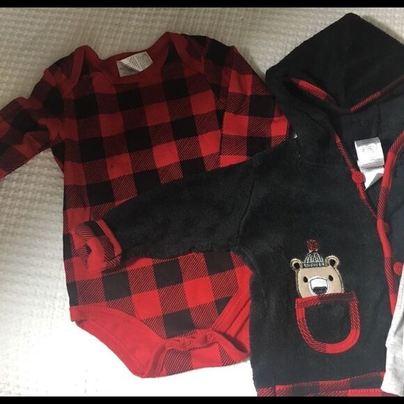 LITTLE BEGINNINGS 3 Pc Set 6/9 Months - Picture 6 of 7